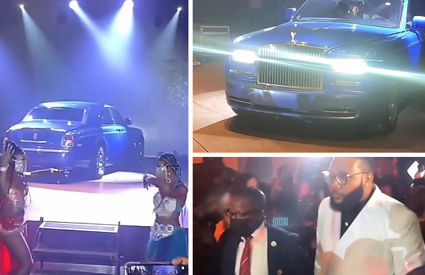 Check out how E-Money Arrived on Stage For His 40th Birthday In Rolls-Royce Phantom
