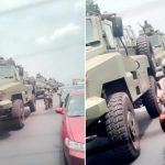 Social Media Users React The Moment Series Of Armored Vehicles Were Spotted Entering Lagos State