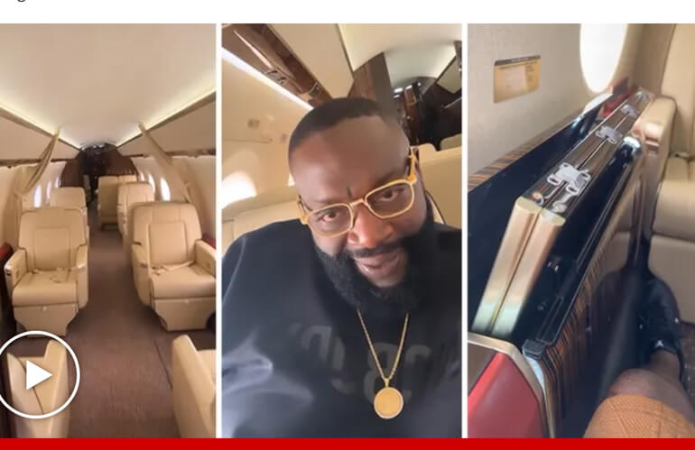 Rick Ross Flexes His Maybach Airlines, An Incredible Private Jet