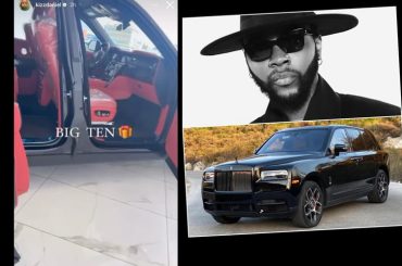 Kizz Daniel Splashes over N700 million as he buys a 2022 Rolls Royce CULLINAN BLACK BADGE to celebrate a decade (10years) in the industry