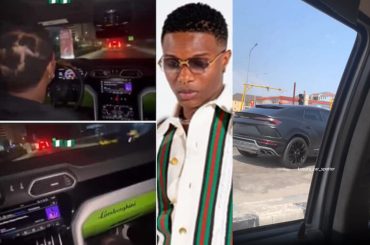 Nigerian Man Spots Lamborghini Urus Worth Over N350 Million Belonging to Wizkid In Lagos Traffic